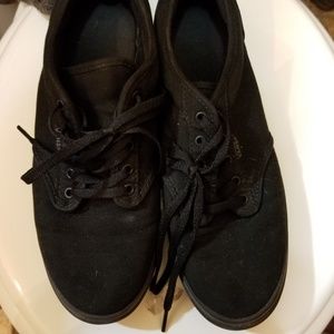 Solid Black Vans